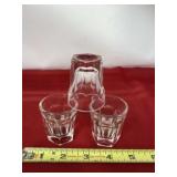 Vintage Hexagon Panel Red Colored Bottom