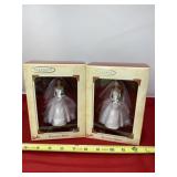 Hallmark Keepsake Blushing Brides 2002 Ornaments.