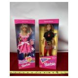 Birthday Surprise and School Spirit Barbies 1995