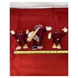 1989 California Raisins plush wire figurines.