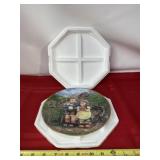 Hummel Plate Titled Country Crossroads.