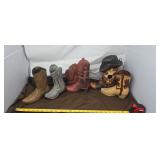 Ceramic Cowboy Boot Planters & Bird House