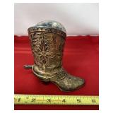 Metal Cowboy Boot with Spur