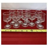 Grecian Bay Hotel long Stem Shot Glasses.