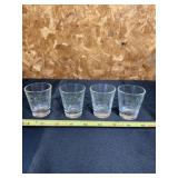 Calvert B Heavy Bottom Shot Glasses.