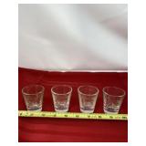 Calvert A heavy Bottom Shot Glasses.