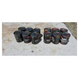 12 cans of 2-cycle oil