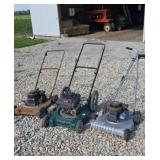 Three mowers for parts or repair Swisher mower
