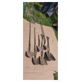 Garden tools shovels