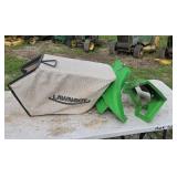 Lawn Boy bagger with shoot attachments