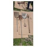 Post hole digger scoop shovel after shovels