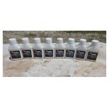 Eight bottles of two-cycle oil