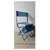 Fishing chair, w/ rod holders, box