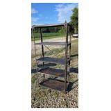 71 inch tall by 36 inch wide metal shelving unit