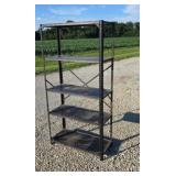 73 in tall by 36 in wide metal shelving unit