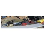 3 chainsaws Craftsman and two home lite