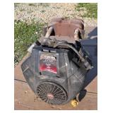 22 hp come out of a running white riding lawn