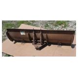 White 54" snow blade for ridding mower.