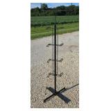 Metal store display chainsaw stand