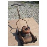 Antique Lauson model V25D -1R push mower.