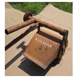 Bachtold tiller attachment for a weed mower.