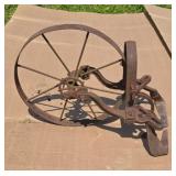 Antique JR. Plant steel wheel cultivator