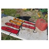 Shindaiwa chainsaw bar covers 2 gallon gas can