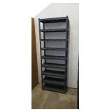 92"T X 34"W plastic shelving