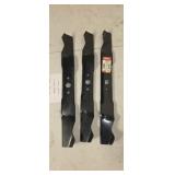 MTD  19" blades and in Oregon 20 inch blade