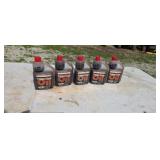 5 bottles of Homelite premium 2-cycle engine oil