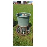 36" round fiberglass sow feeder