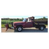 1990 CHEVY 3500 1 ton dump truck auto 350 V8 4X4