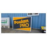73 1/2" X 49" double sided lighted Poulan Pro