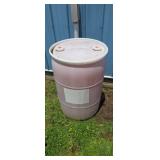 Plastic 55 gallon barrel