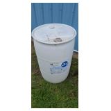 Plastic 55 gallon barrel