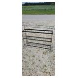 43"W X 35" wire rack display for batteries