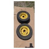 John Deere riding lawn mower rear tires