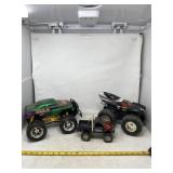 Batman, Hulk and Berm Blaster toy trucks