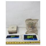 Opti-2 2 cycle engine lubricant,  Oregon sprocket