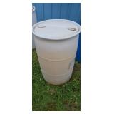 55 gallon plastic drum.