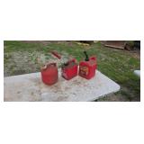Three gas cans