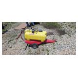 Scorpion 25gal pull type 12 volt sprayer.