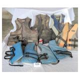 6 US Coast Guard Approved Adult Life Vests for