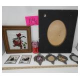Vintage Home Decor:  2 Victorian Reverse