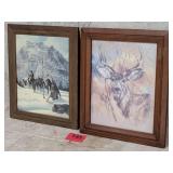 Framed Wall Art. Vintage signed & dated "The