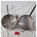 Heavy Duty 14" Stainless Steel Stock Pot and 14"