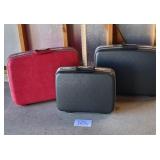 3 Vintage Samsonite Hardshell Suitcases with