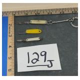 Vintage MCM Mini Keychain Pocket Knives: