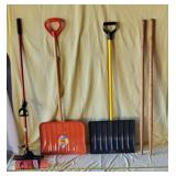 Two New 48.5" long handles for garden tools, 2