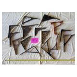 Decorative Antique Wrought Iron Corner Brackets &